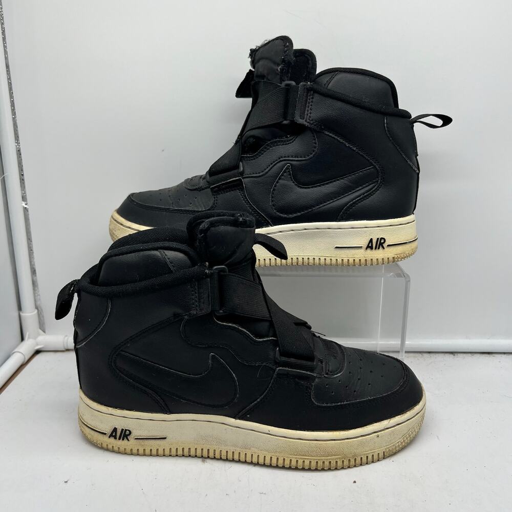 Nike Shoes Boys Youth 5 Air Force 1 Highness BQ3598 Black Basketball Sneakers *